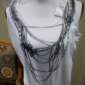 Brand new Lane Bryant chained plus size halter top